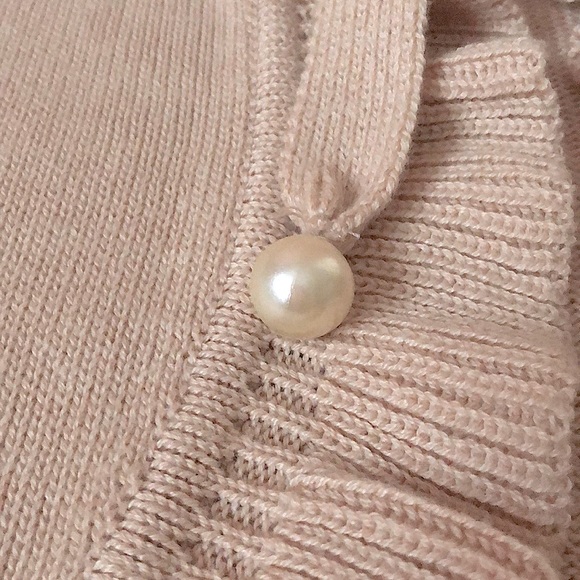 Ruffle Cardigan with Pearl Pink*Photo Updated - Picture 3 of 10